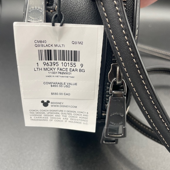 Disney X Coach Mickey Mouse Face Ear Bag - Picture 10 of 16